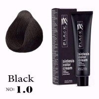 Крем боя за коса - Black Professional Line Sintesis Color Cream Перманентна 100 мл. цвят 1.0 Black