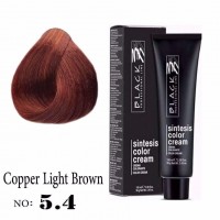 Крем боя за коса - Black Professional Line Sintesis Color Cream Перманентна 100 мл. цвят brown-5.4 