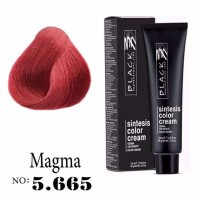 Крем боя за коса - Black Professional Line Sintesis Color Cream Перманентна 100 мл. цвят Magma-5.665 