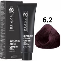 Крем боя за коса - Black Professional Line Sintesis Color Cream Перманентна 100 мл. цвят Plum 6.2 