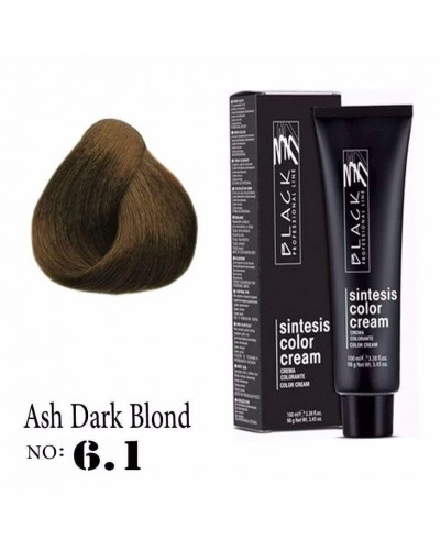 Крем боя за коса - Black Professional Line Sintesis Color Cream Перманентна 100 мл. цвят Ash medium blond 7.1 