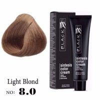 Крем боя за коса - Black Professional Line Sintesis Color Cream Перманентна 100 мл. цвят Light blond 8.0 