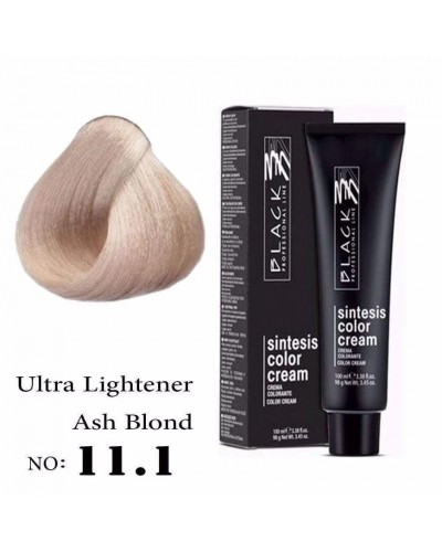 Крем боя за коса - Black Professional Line Sintesis Color Cream Перманентна 100 мл. цвят Ultra lightener ash blond 11.1