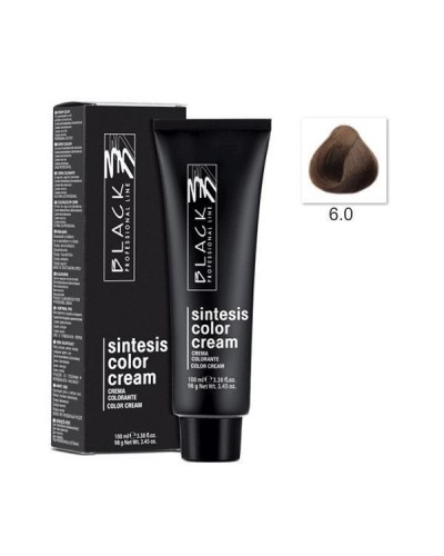 Крем боя за коса - Black Professional Line Sintesis Color Cream Перманентна 100 мл. цвят Dark blond 6.0