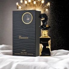 Парфюм за мъже His Confession EDP 100ml от Lattafa Вдъхновен от "Black Tie" Celine