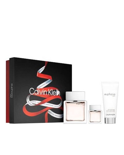 Комплект за мъже EUPHORIA MEN EDT 100 мл. + A/S балсам 100 мл . + EDT 15 мл. - CK  от Calvin Klein 