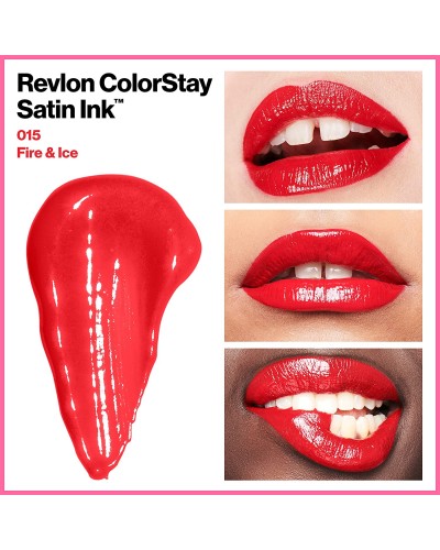 Течно червило REVLON COLORSTAY SATIN INK № 015 – FIRE & ICE