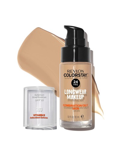 Течен фон дьо тен от Revlon за комбинирана и мазна кожа, Revlon ColorStay for Combination/Oily Skin SPF 15 № 180 SAND BEIGE 