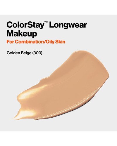 Течен фон дьо тен от Revlon за комбинирана и мазна кожа, Revlon ColorStay for Combination/Oily Skin SPF 15 № 300 GOLD BEIGE