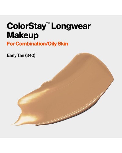 Течен фон дьо тен от Revlon за комбинирана и мазна кожа, Revlon ColorStay for Combination/Oily Skin SPF 15 № 340 EARLY TAN 