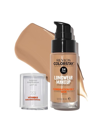 Течен фон дьо тен от Revlon за комбинирана и мазна кожа, Revlon ColorStay for Combination/Oily Skin SPF 15 № 350 RICH TAN