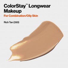 Течен фон дьо тен от Revlon за комбинирана и мазна кожа, Revlon ColorStay for Combination/Oily Skin SPF 15 № 350 RICH TAN