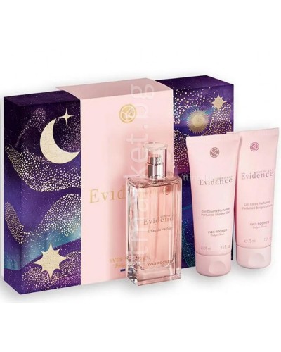 Комплект за жени Comme une Evidence - Eau de Parfum 50 мл. + Gel Douche 75 ml.+Body lotion 75 ml. от Yves Rocher